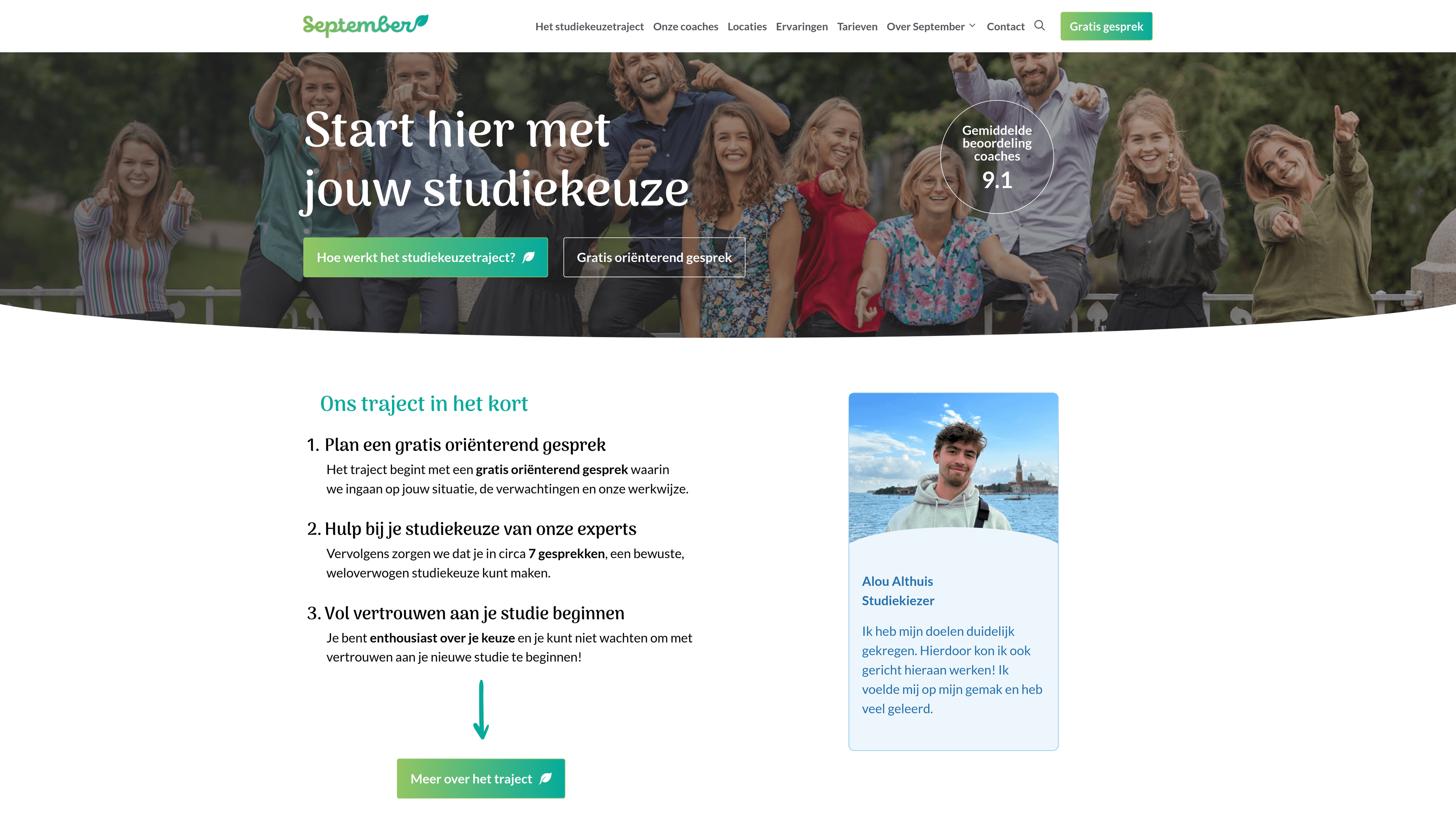 September Advies website