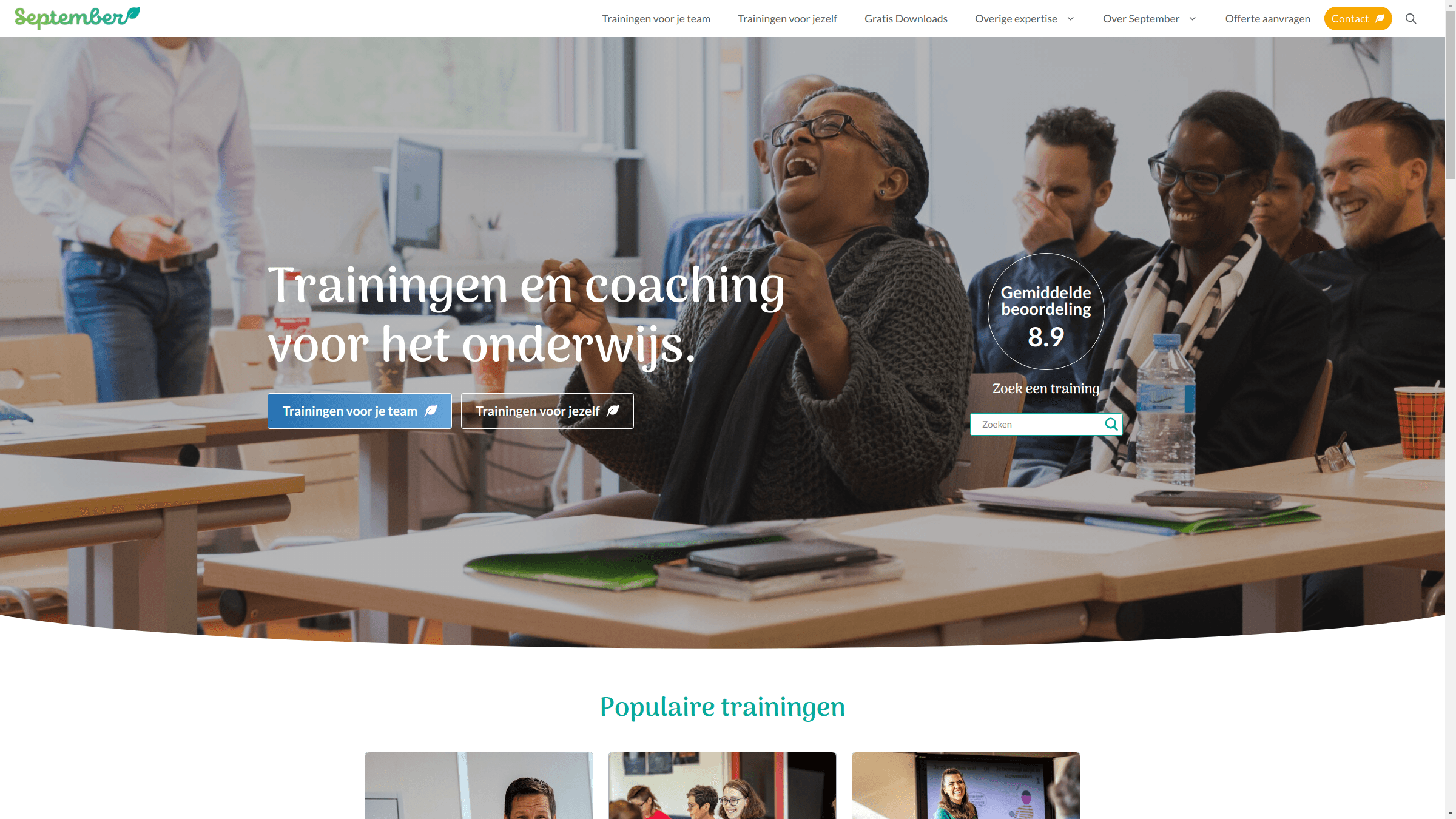 September Onderwijs website
